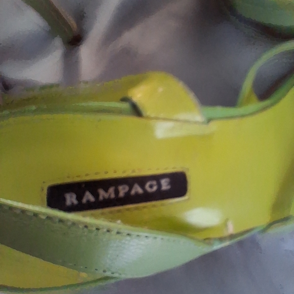 Rampage Lime Green Strappy Heels - Picture 3 of 4